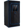 Extra-Large Home Sauna Tent with Foldable Chair - 220lbs Capacity, 360° All-Round Steam, Tool-Free Setup-Blue